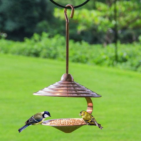 Mangeoire en métal à découpage automatique pour oiseaux, fournitures d'extérieur pour villa, balcon, alimentation pour oiseaux, A1, AP927949 ► Photo 1/4