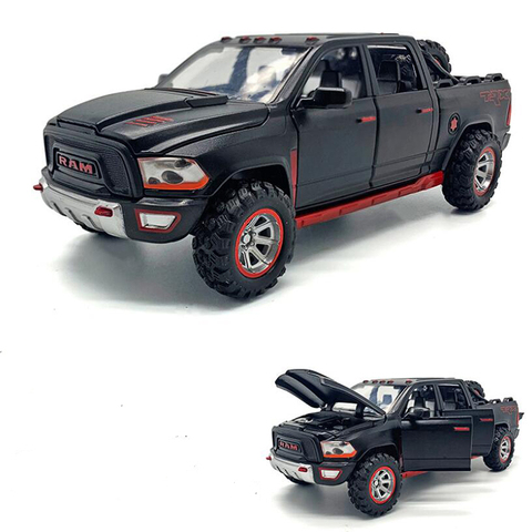 Modèle de voiture Dodge Ram trx-pick-up, modèle de voiture en métal en alliage, 1:32, son et lumière tirer vers l'arrière pour enfants, jouets pour garçons, cadeaux ► Photo 1/6