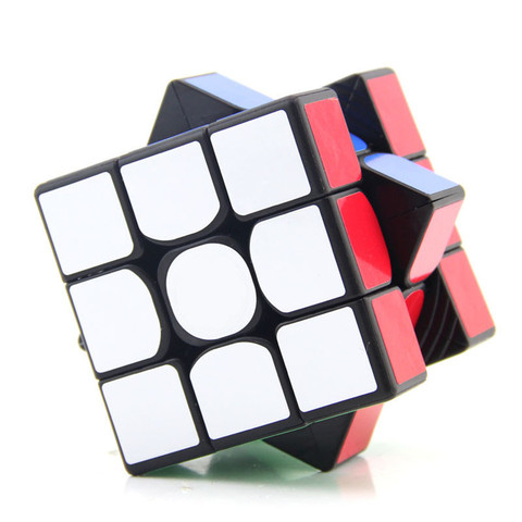 Yuxin petit Cube magique 3x3 noir sans colle Cube 3x3x3 Cube de vitesse Puzzle professionnel pour jouet éducatif pour enfants ► Photo 1/6