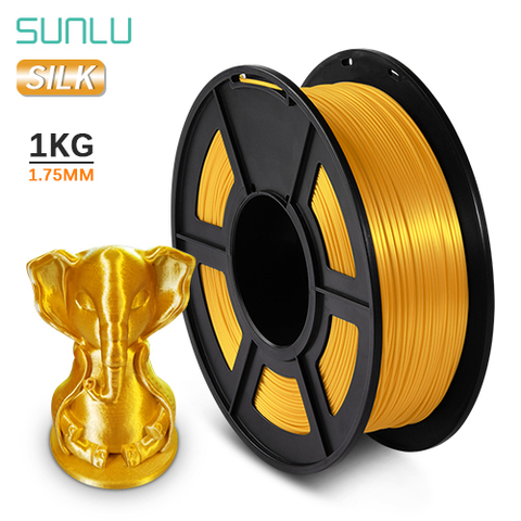 SUNLU PLA-recharge de Filament en soie pour imprimante 3D, 1KG/330M, 2.2 lbs, recharge bricolage Filament pour imprimante 3D, brillant en soie, matériau biodégradable ► Photo 1/6