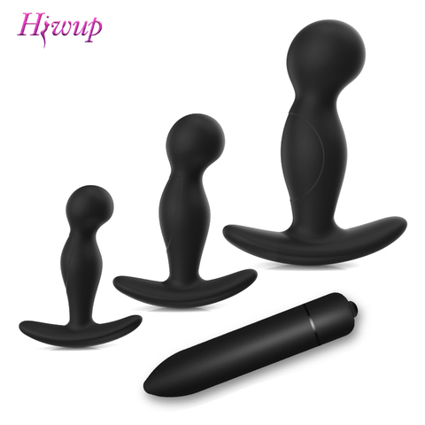 Combinaison jouet sexuel Silicone Prostate masseur Plug Anal avec G Spot balle vibrateur godemichet Anal adulte jouets pour femme homme Gay ► Photo 1/6