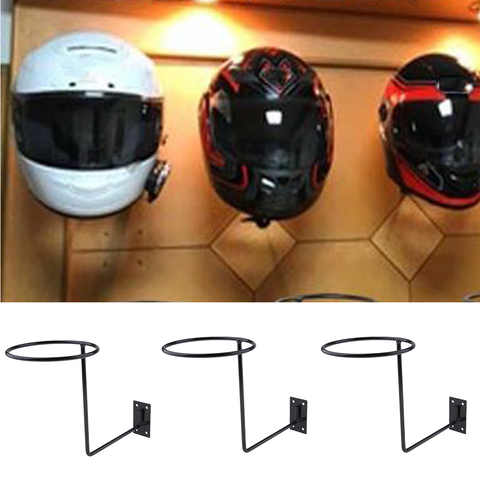 3 pièces porte-casque de moto support de suspension crochet mural