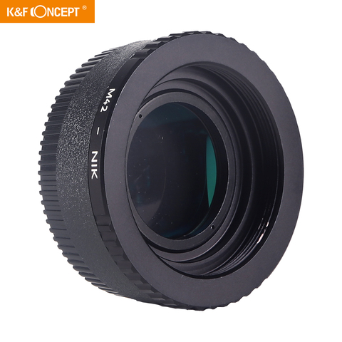 K & F CONCEPT M42 to pour adaptateur de monture Nikon avec capuchon en verre pour Nikon D5100 D700 D300 D800 D90 anneau adaptateur d'objectif d'appareil photo reflex numérique ► Photo 1/6