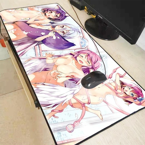 XGZ-grand tapis de souris de jeu avec motif Anime Sexy pour filles, accessoire XXL, pour bureau, ordinateur portable ► Photo 1/6
