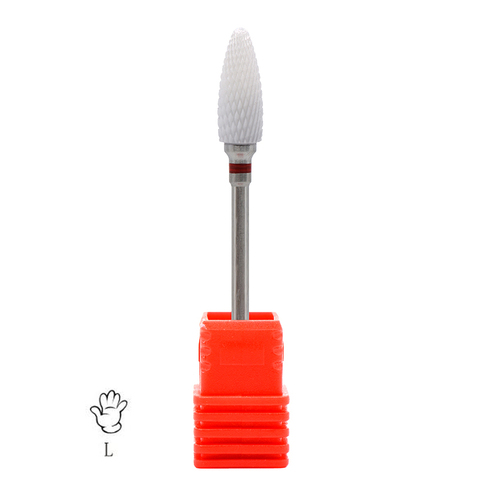 Mèches de perceuse à ongles en céramique, fraise gaucher, accessoires de Machine de manucure électrique, limes électriques rotatives, outils d'art ► Photo 1/6