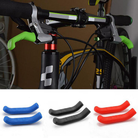 1 paire vélo frein poignée couverture Silicone protéger poignée manchon vtt vélo vélo équipement de protection vélo de route protecteur accessoires ► Photo 1/6