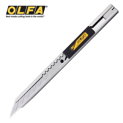 OLFA SAC-1(141B) couteau de coupe en acier inoxydable d'arts graphiques de coupe de finition Fine 30 degrés (lames de rechange SAB-10/DKB-10) ► Photo 1/5