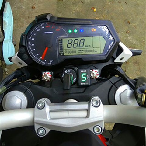 Indicateur de rapport de rapport de vitesse pour motos, indicateur étanche pour motos Benelli TNT125 125-3E, à montage Direct 1-5 sur l'ecu ► Photo 1/3
