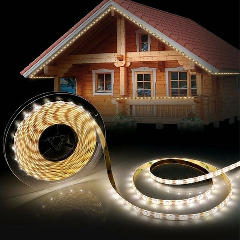 Flexible coupe libre pelouse rue SMD 2835 LED bande lumière solaire alimenté Patio intelligent facile installer extérieur étanche jardin décor ► Photo 1/6