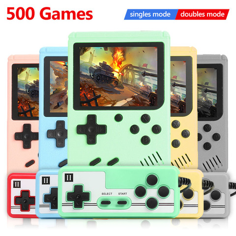 ALLOYSEED 500 jeux rétro lecteur de jeu vidéo Portable poche Mini poche Console de jeu Machine cadeaux pour enfants lecteur nostalgique ► Photo 1/6