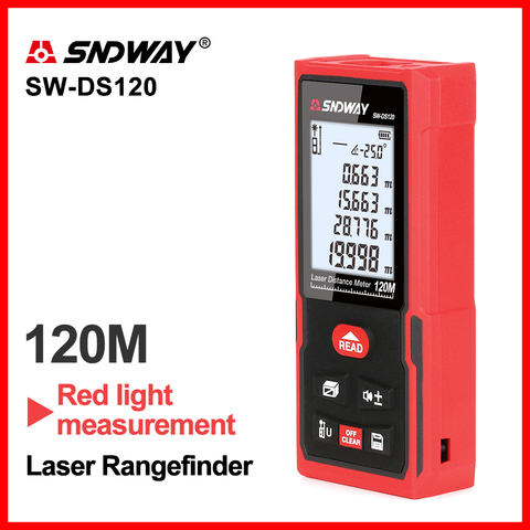 SNDWAY télémètre Laser numérique télémètre Laser fonction d'inclinaison électronique bande Distance règle capteur Laser Distance mètre ► Photo 1/6