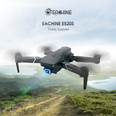 3 jours arrivée-Eachine E520S RC quadrirotor Drone WIFI FPV 4K 1080P HD professionnel grand Angle caméra haute tenue pliable Dron RTF ► Photo 1/6