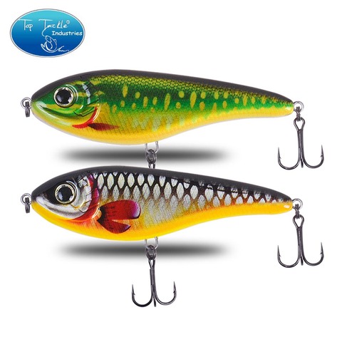 Leurre coulant de type coulant, appât artificiel idéal pour la pêche au brochet, au maskinongé ou au brochet, jerkbait, cranbait, 21/49/76/135g ► Photo 1/6