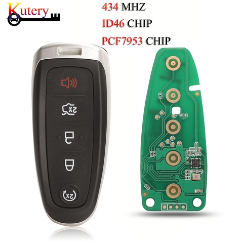 Contrôle de clé de voiture intelligent à distance kuterie pour Ford Edge Escape explorer Flex Taurus 2011-2015 sans clé Go 434MHZ ID46 PCF7953 puce ► Photo 1/6