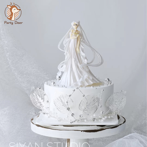 Anime marin lune robe de mariée PVC Action Figure Collection modèle jouet poupée gâteau décoration fille cadeau pour anniversaire Dessert décor ► Photo 1/6