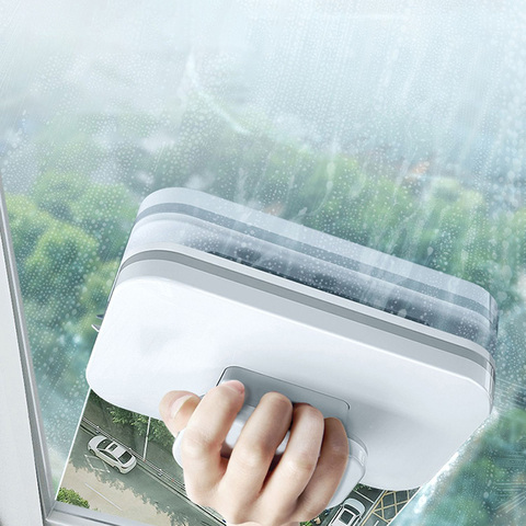 YOREDE-lingette magnétique pour le lavage des fenêtres, brosse magnétique Double face, outil de nettoyage et d'essuyage ► Photo 1/6