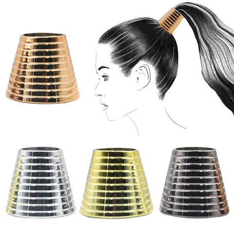 Bande de cheveux Punk en alliage multicouche | Accessoire pour cheveux, anneau de cheveux géométrique en métal pour femmes, accessoires pour cheveux gothique en faux métal, pour cheveux, 3d ► Photo 1/6