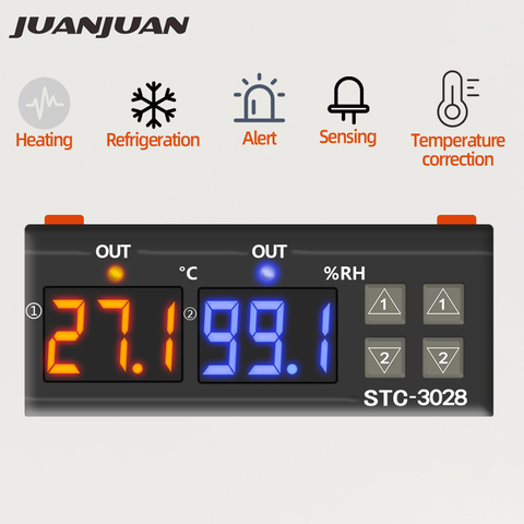 Thermostat et incubateur de contrôle de température, STC-3028 STC-1000 12V 24V 220V, 40% de réduction ► Photo 1/6