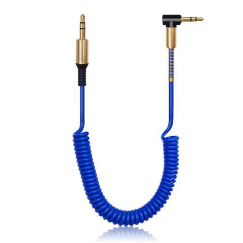 3.5 Jack AUX câble Audio 3.5MM mâle à mâle câble pour téléphone voiture haut-parleur MP4 casque 1.8M Jack 3.5 printemps câbles Audio ► Photo 1/6