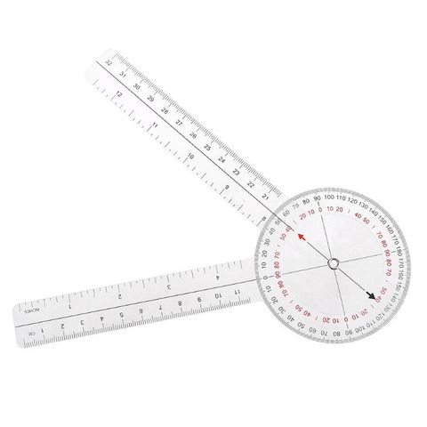 Règle commune de goniomètre règle d'angle d'orthopédie calibrée 13 pouces 33cm G88A ► Photo 1/6