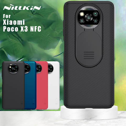 Étui de Protection pour caméra NILLKIN pour Xiaomi Poco X3 NFC Mi 10T Pro Lite 5G étui à glissière CamShield ► Photo 1/6