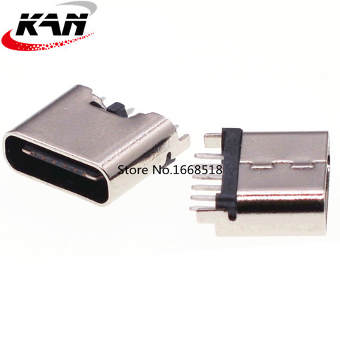 Prise USB verticale TYPE-C 6P, 10 pièces, prise droite 6.8MM, charge rapide 3.1, port USB haute vitesse ► Photo 1/5
