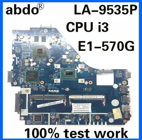 Carte mère Z5WE1 NB.MES11.001 pour ordinateur portable ACER, processeur i3 3217U GT740M/GT720M 100%, travaux de test ► Photo 1/6