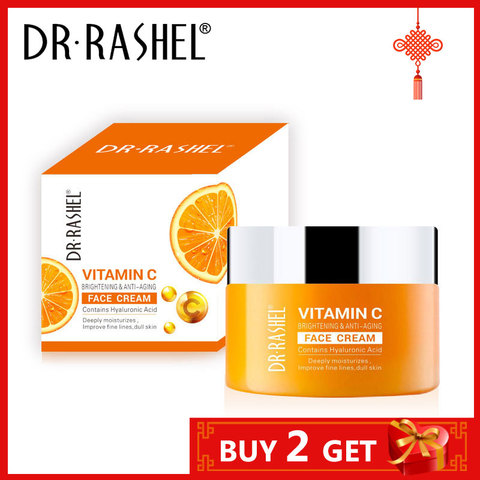 DR.RASHEL Vitamin C Face Cream Improve Fine Lines Dull Skin Whitening Moisturizing Anti Aging Serum Fade Dark Spots Skin Care ► Photo 1/5