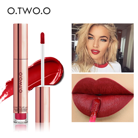 O.TW O.O 12 couleurs haute qualité velours mat rouge à lèvres longue durée lèvres maquillage imperméable facile à porter mat liquide brillant à lèvres ► Photo 1/6