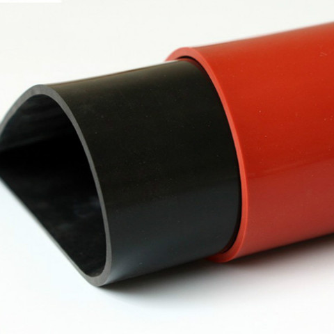 Feuille de caoutchouc de Silicone 500x500mm 1mm feuille de Silicone pour four de presse sous vide Silicone résistant à la chaleur mat rouge translucide noir ► Photo 1/6
