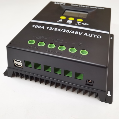 Nouvellement mise à jour PWM 80A 100A 12V 24V 36V 48V AUTO panneau solaire contrôleur de charge solaire PV chargeur de batterie avec écran LCD pas MPPT ► Photo 1/6