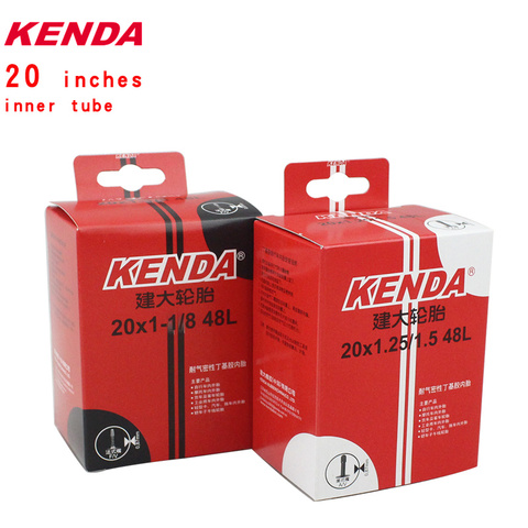 Kenda – chambre à air de vélo 20x1.0, Valve américaine, valve française, pneus en caoutchouc, 1.25, 1.5, 1.75, 2.125 ► Photo 1/6