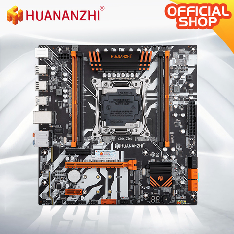 HUANANZHI – carte mère X99 ZD4, composant pour serveur, compatible avec processeurs Intel LGA 2011 – 3, type de mémoire DDR4 RECC, M.2, PCI-E, NVME, NGFF M, ATX ► Photo 1/6