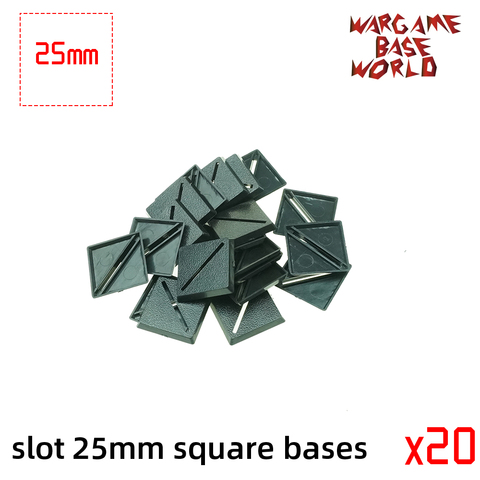 Socle wargame monde-fente 25mm bases carrées ► Photo 1/5