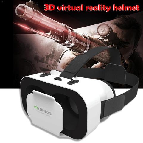 Pour 4.7-6.0 pouces Android iOS téléphones intelligents VR réalité virtuelle 3D lunettes boîte VR SHINECON G05A 3D VR lunettes casque r57 ► Photo 1/4