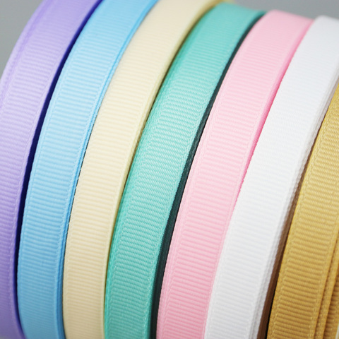 Ruban gros-grain 10mm, 25 mètres/rouleau, pour emballage cadeau, décoration, tissu en dentelle, vente en gros ► Photo 1/6