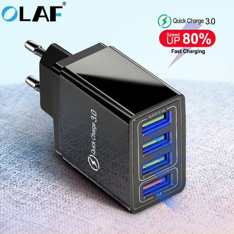 OLA chargeur USB Charge rapide 3.0 chargeur rapide QC3.0 QC Multi prise adaptateur mural chargeur de téléphone portable pour iPhone Samsung Xiao mi mi ► Photo 1/6