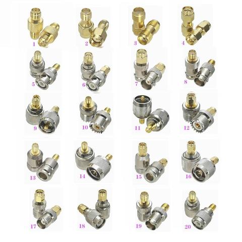 Connecteur adaptateur Coaxial SMA à SMA / RP-SMA / BNC / UHF PL259 SO239 / N/TNC, prise mâle et femelle RF, convertisseur de Test, 1 pièce ► Photo 1/5