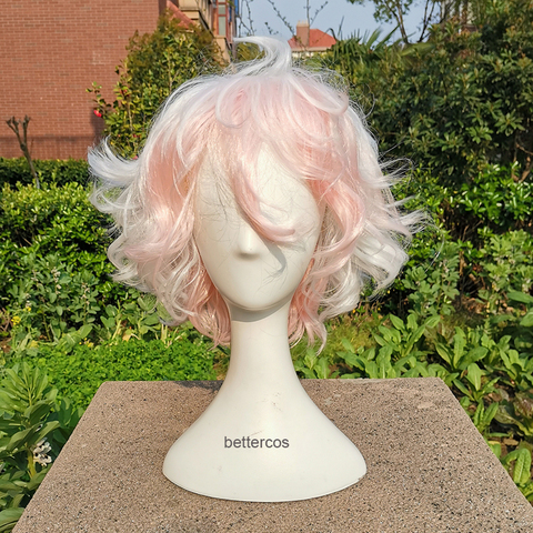 Komaeda Nagito perruque Danganronpa Cosplay perruque Anime Cosplay cheveux synthétiques résistant à la chaleur Komaeda Nagito Cosplay perruques + bonnet de perruque ► Photo 1/6