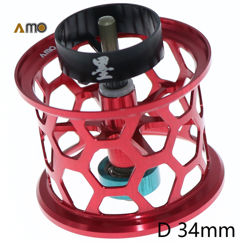 Amoo – moulinet de pêche léger en alliage d'aluminium, bobine de 34mm, avec micro substance, DIY, livraison gratuite ► Photo 1/6