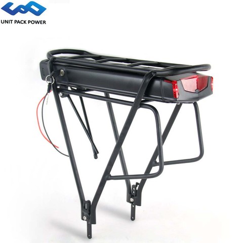 Support de vélo électrique 36 V 10Ah 13Ah eBike ithium batterie pour tsdz Bafang BBS01 250 w 500 w kit avec porte-bagages Double couche ► Photo 1/6