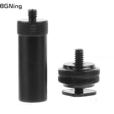 BGNing – support métallique à vis de 1/4 pouces pour trépied, tige d'extension monopode avec adaptateur de chaussure froide pour appareils photo DSLR SLR, accessoires ► Photo 1/6