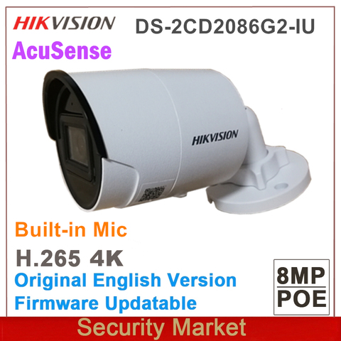 Hikvision – AcuSense – caméra 4K et IP 8Mp IR CCTV DarkFighter, Mini Bullet, réseau POE, Original ► Photo 1/1