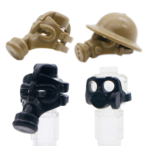 Blocs de construction d'équipe SWAT militaire, masque à gaz, armes à feu, Figure casque de Police de ville, accessoire de jouet, briques compatibles avec lego ► Photo 1/6