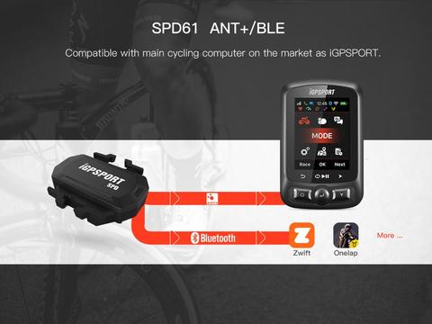 ANT + & Bluetooth capteur de vitesse sans fil pour GPS cyclisme ordinateur Compatible pour GARMIN Edge 530 Bryton 420 iGS10 iGS50E iGS618 ► Photo 1/6