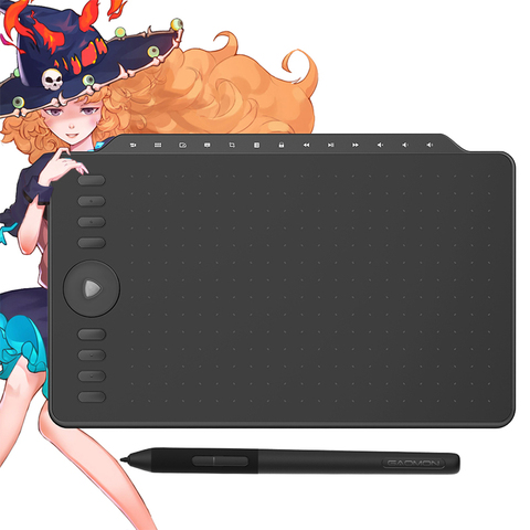 Gafairy M1220 12 pouces dessin tablette graphique 8192 niveaux avec 8 touches Express et 13 touches multimédia prennent en charge Mac/Windows/Android OS ► Photo 1/6