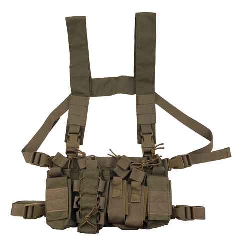 Multicam tactique munitions poitrine plate-forme amovible chasse Airsoft Paintball équipement gilet avec AK 47/74 pochette de magazines ► Photo 1/6