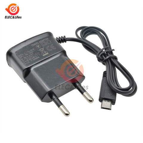 Prise ue 5V chargeur rapide Micro USB chargeur adaptateur pour Samsung HTC LG Sony téléphones mobiles câble de données de charge ► Photo 1/6