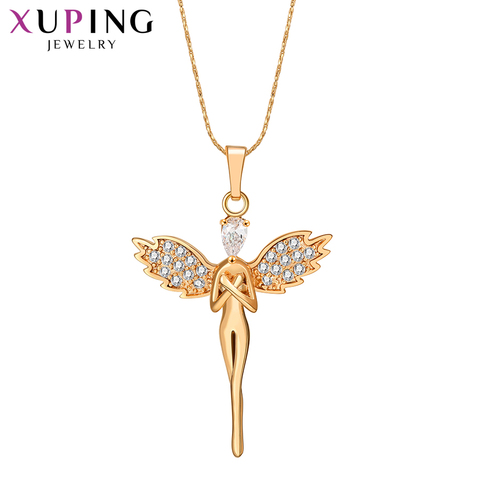 Xuping – collier avec pendentif en forme d'aile pour femmes, bijoux à la mode, Style charme, cadeaux, 31455 ► Photo 1/6