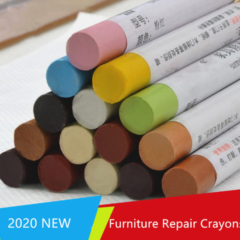 Crayons de réparation pour meubles, 1 pièce, égratignures de sol en bois, Patch endommagé Composite créatif multifonction noir blanc, stylo de peinture de réparation ► Photo 1/6